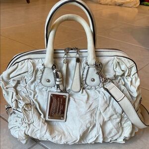 Authentic Vintage Dolce & Gabbana Cream Satchel Bag